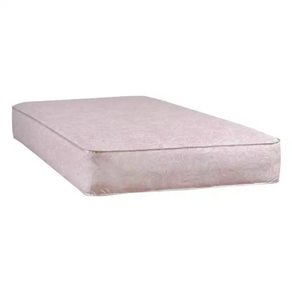 Matelas de lit de bébé et de lit pour tout-petit imperméable, housse en vinyle rose, hypoallergénique, ultra ferme, 13,3 cm