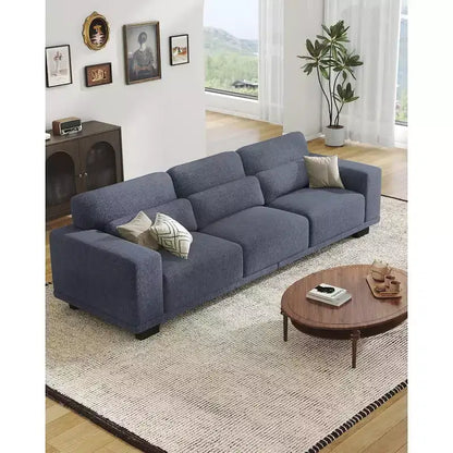 Canapé de salon de 89 pouces, canapé 3 places avec accoudoirs larges et sièges profonds, canapé confortable à 3 couches, canapé avec housse amovible et lavable