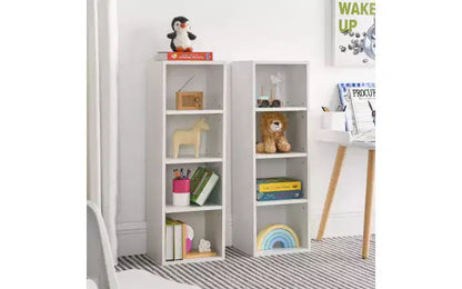 Étagère haute et étroite à 8 niveaux, meuble de rangement cubique réglable pour salon et bureau
