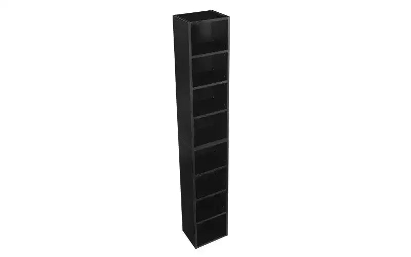 Étagère haute et étroite à 8 niveaux, meuble de rangement cubique réglable pour salon et bureau