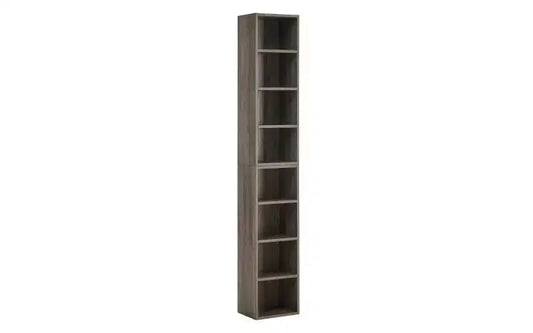 TUYOHW 8-Tier Tall Bookshelves,Narrow Cube Storage Cabinet,Display Bookshelf with Adjustable Shelves,Vertical Bookcases for Living Room,Office