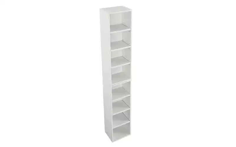 Étagère haute et étroite à 8 niveaux, meuble de rangement cubique réglable pour salon et bureau