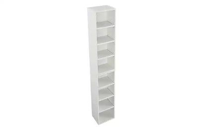 Étagère haute et étroite à 8 niveaux, meuble de rangement cubique réglable pour salon et bureau