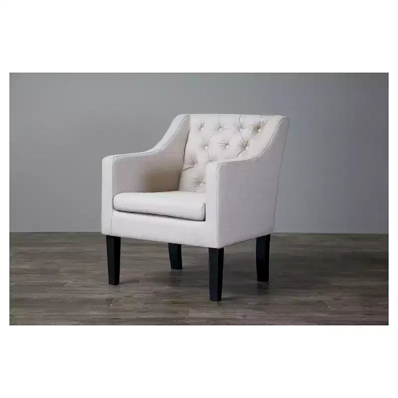 Fauteuil club capitonné Brittany, structure en bois plaqué noir, fauteuil d'appoint individuel pour salon ou chambre à coucher