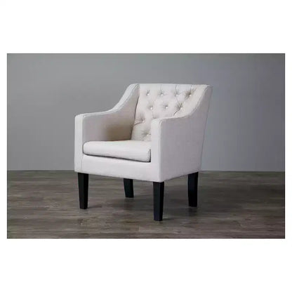 Fauteuil club capitonné Brittany, structure en bois plaqué noir, fauteuil d'appoint individuel pour salon ou chambre à coucher